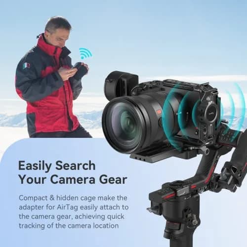 SMALLRIG Cage for AirTag MD4149 with Dual 1/4"-20 Screw | Secure Camera Tracking Mount thumbnail 3