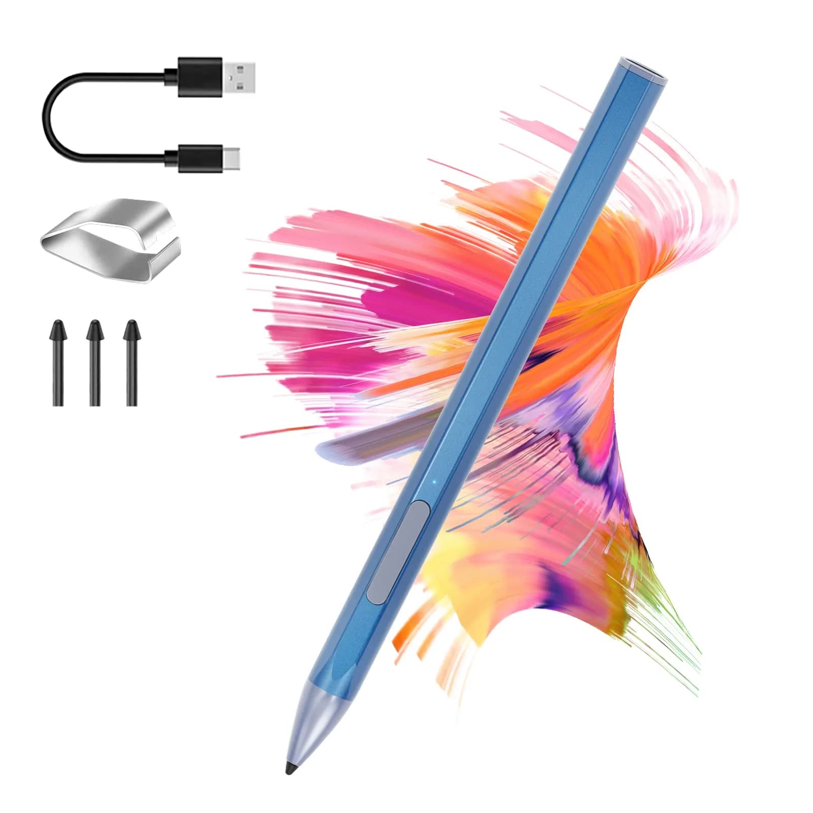 SSS·GRGB Rechargeable Stylus Pen for HP Laptops - Blue U-shaped - main product image