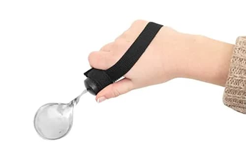 KMINA Adaptive Spoon with Velcro Strap, Bendable & Swivel, For Arthritic Hands | Supports Independence thumbnail 4