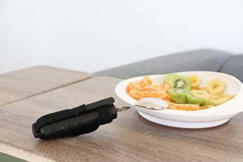 KMINA Adaptive Spoon with Velcro Strap, Bendable & Swivel, For Arthritic Hands | Supports Independence thumbnail 7