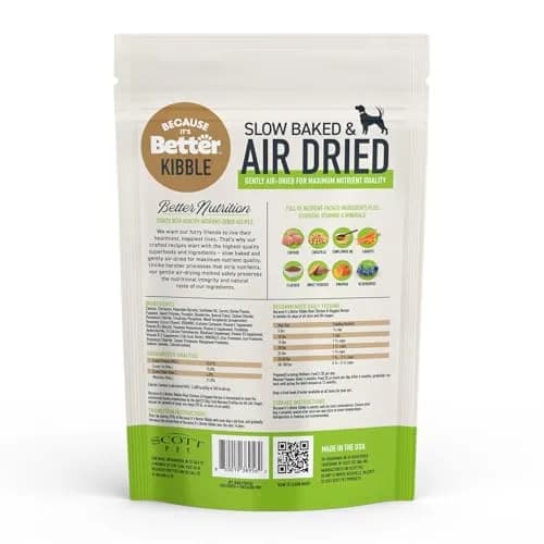 Because It's Better Air-Dried Dog Food, Chicken & Veggies, 1 lb | Slow-baked, grain-free nutrition for all dogs thumbnail 7