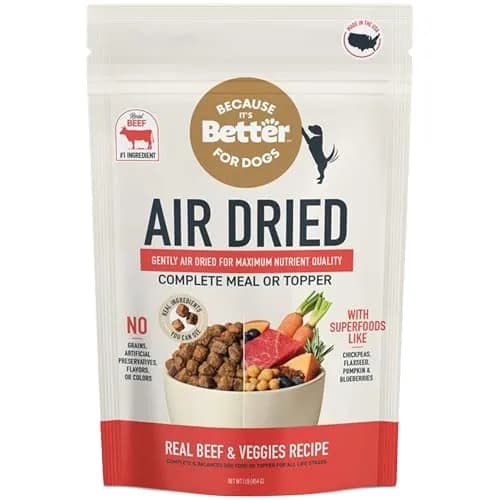 Because it's Better Semi Moist Prime Beef Dog Food 16 oz | Slow Baked & Air Dried for Natural Nutrition thumbnail 1
