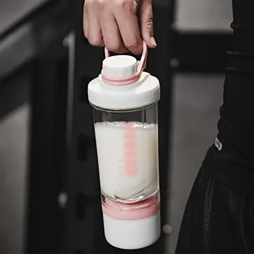 youcanplato 21oz Protein Shaker Bottle with Powder Storage & BPA Free Tritan | Gym Sport Water Bottle thumbnail 6