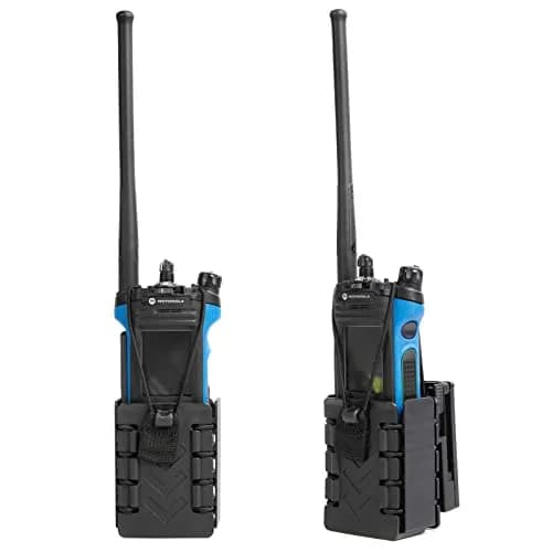 LUITON Tactical Polymer Radio Holster for BaoFeng UV5R, Kenwood, Icom, Retevis - Black (156g / 5.29oz) thumbnail 4