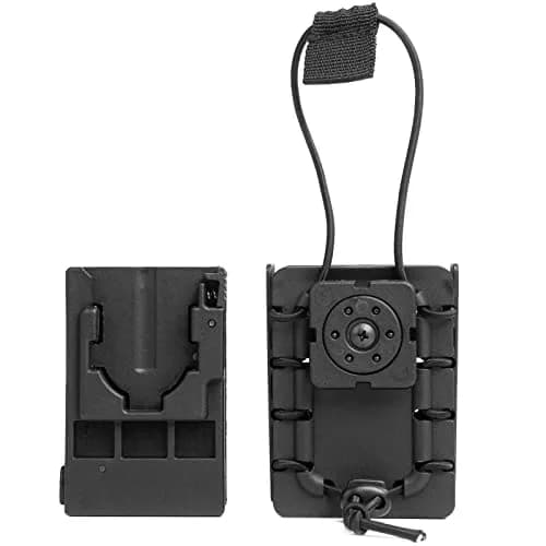 LUITON Tactical Polymer Radio Holster for BaoFeng UV5R, Kenwood, Icom, Retevis - Black (156g / 5.29oz) thumbnail 8
