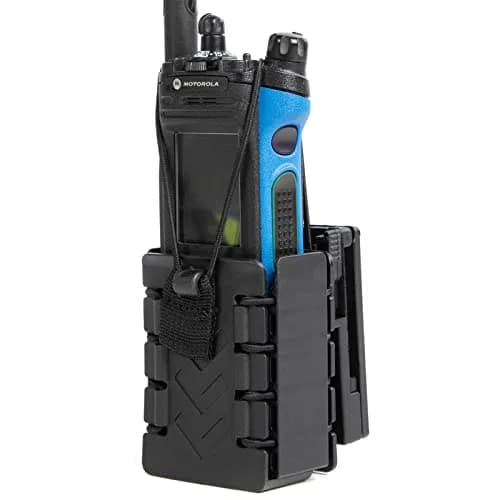 LUITON Tactical Polymer Radio Holster for BaoFeng UV5R, Kenwood, Icom, Retevis - Black (156g / 5.29oz) thumbnail 2