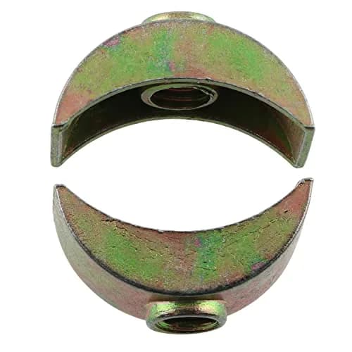 LUORNG M6 Half Moon Nut Washers 24mm (0.94in) Bronze Zinc Alloy, Pack of 12 | Furniture Hardware Connectors thumbnail 5
