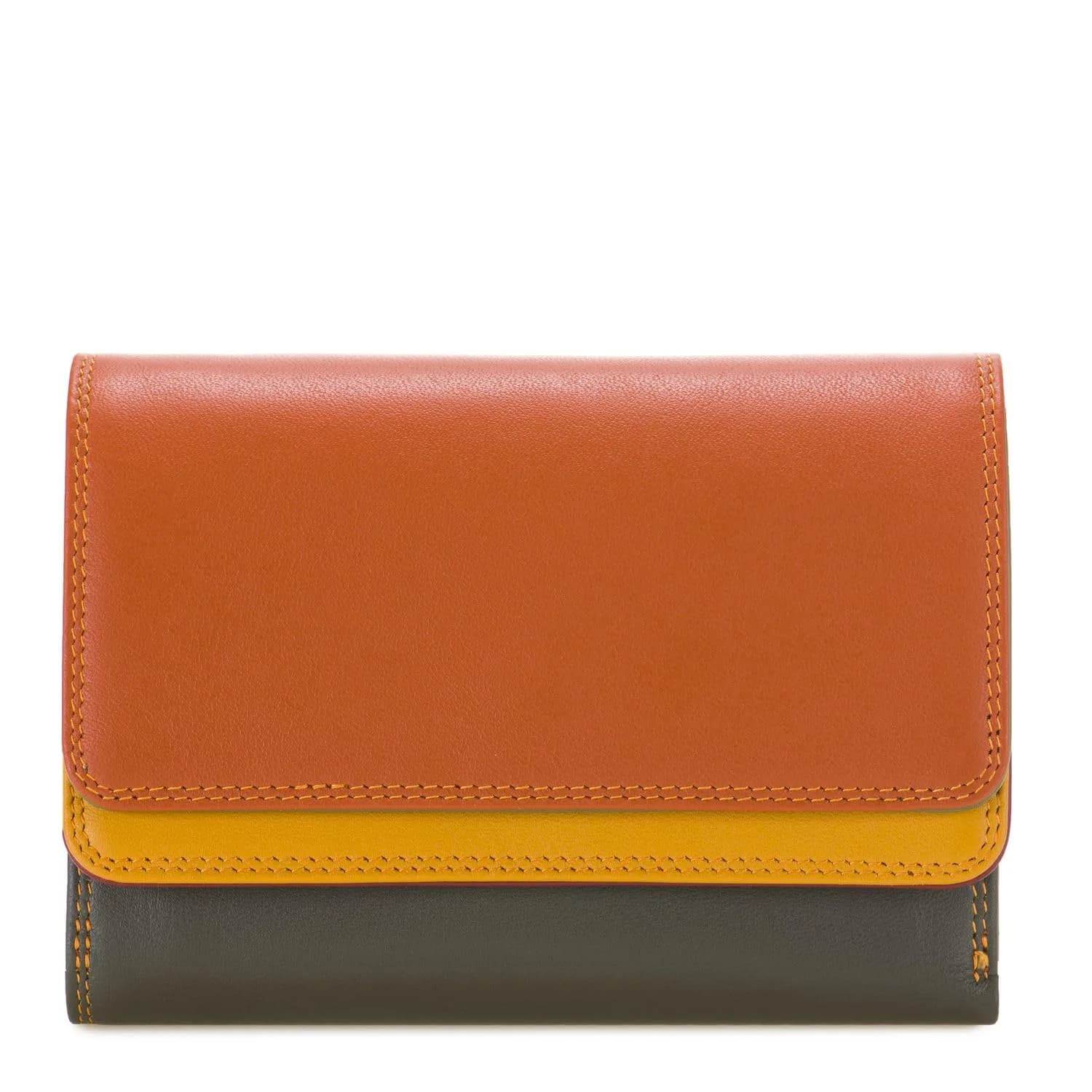 mywalit Double-Flap Wallet Leather Purse | 6 Credit Card Slots | ID Window, Coin Pockets & Pen | Lucca | Classy & Compact Accessory for Men & Women | Perfect for Everyday Use — Lucca