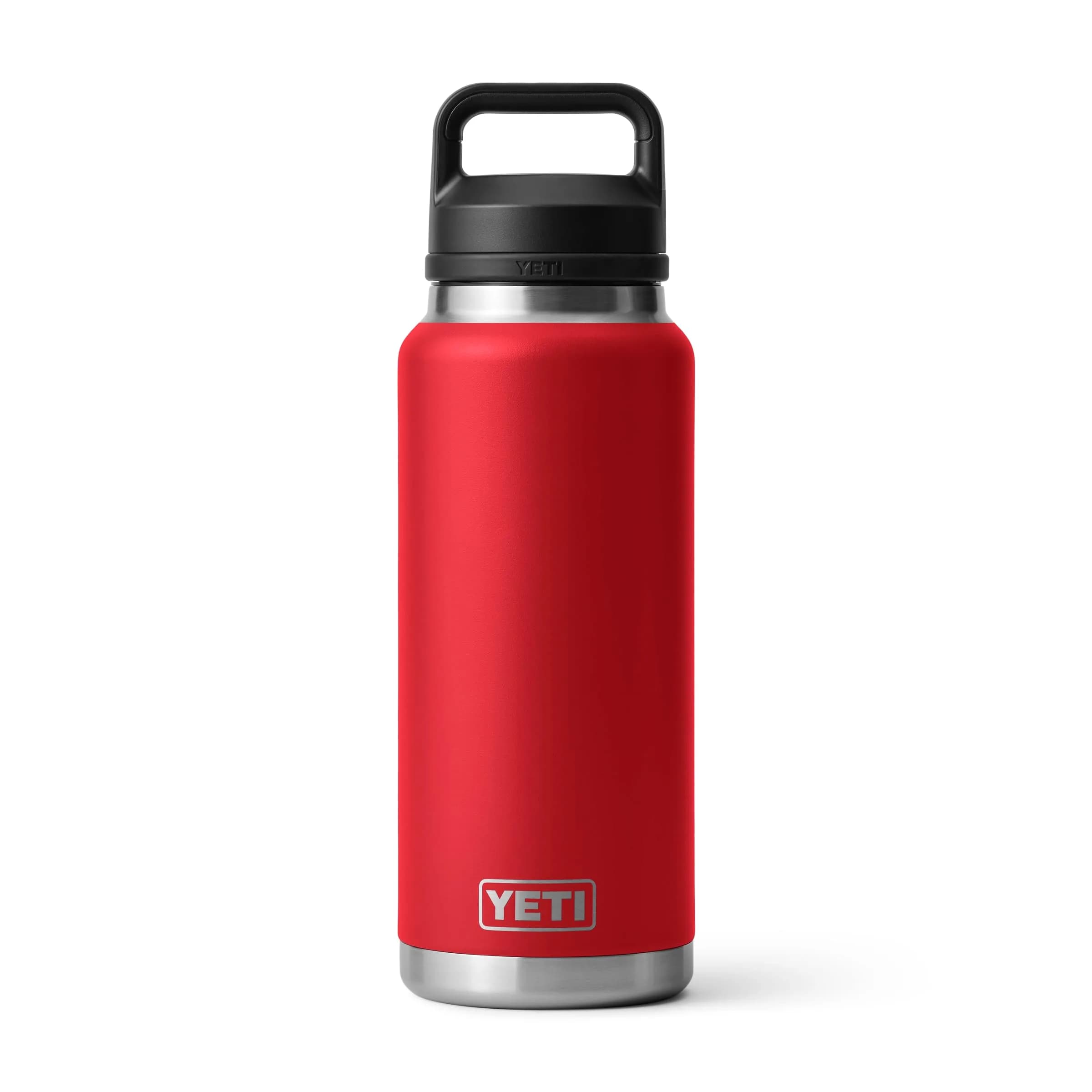 YETI Rambler 36 oz Bottle with Chug Cap, Rescue Red | Vacuum Insulated Stainless Steel Water Bottle (1065ml / 36oz) — Rescue Red