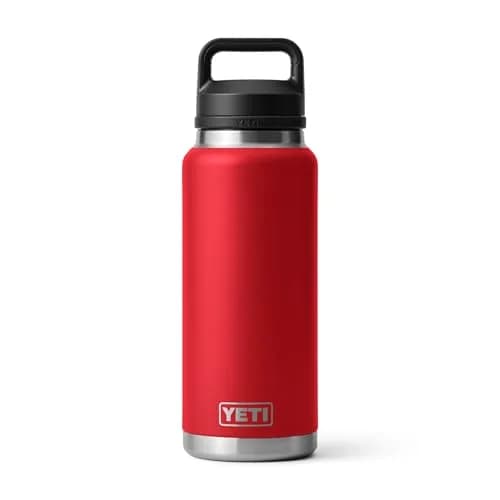 YETI Rambler 36 oz Bottle with Chug Cap, Rescue Red | Vacuum Insulated Stainless Steel Water Bottle (1065ml / 36oz) thumbnail 1