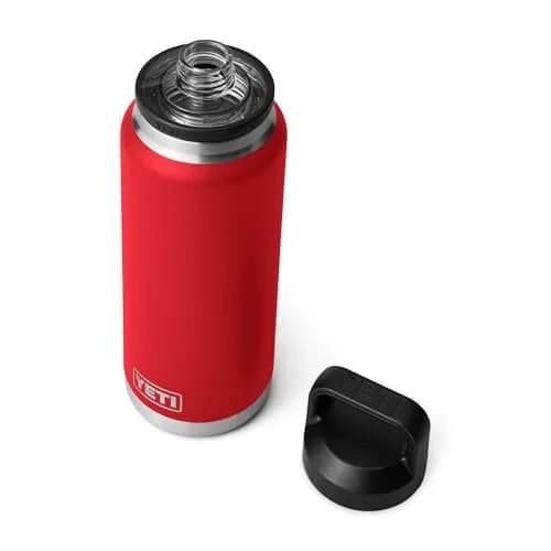 YETI Rambler 36 oz Bottle with Chug Cap, Rescue Red | Vacuum Insulated Stainless Steel Water Bottle (1065ml / 36oz) thumbnail 3
