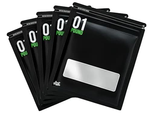 Sweet Decades 1 lb (0.45 kg) Terpene Curing Bags with Humidity Control — 5 Pack, 14" x 18.5" x 6" Gusseted, Heat Sealable thumbnail 3
