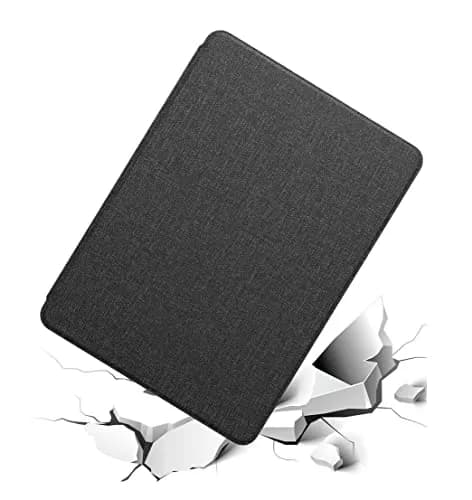 Zcooooool Fabric Cover for Kindle Paperwhite 10th Gen (2018) 6" | Smart Sleep Wake Hand Strap Black thumbnail 6