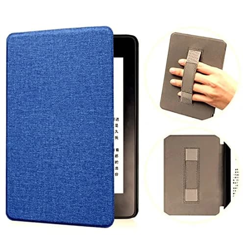 Zcooooool Fabric Cover for Kindle Paperwhite 10th Gen (2018) 6" | Hand Strap & Auto Sleep Wake - main product image