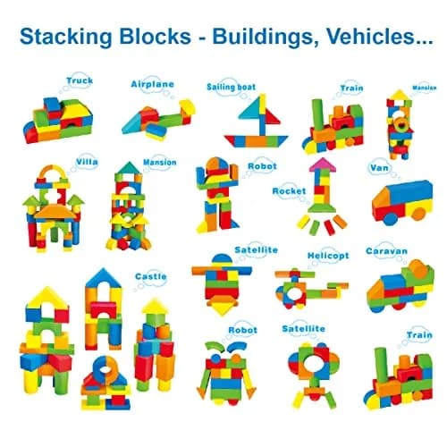 Pairez Toys Foam Building Blocks for Toddlers 2-4, 41PCS EVA Soft Blocks | Non-Toxic & BPA-Free Educational Toy thumbnail 4
