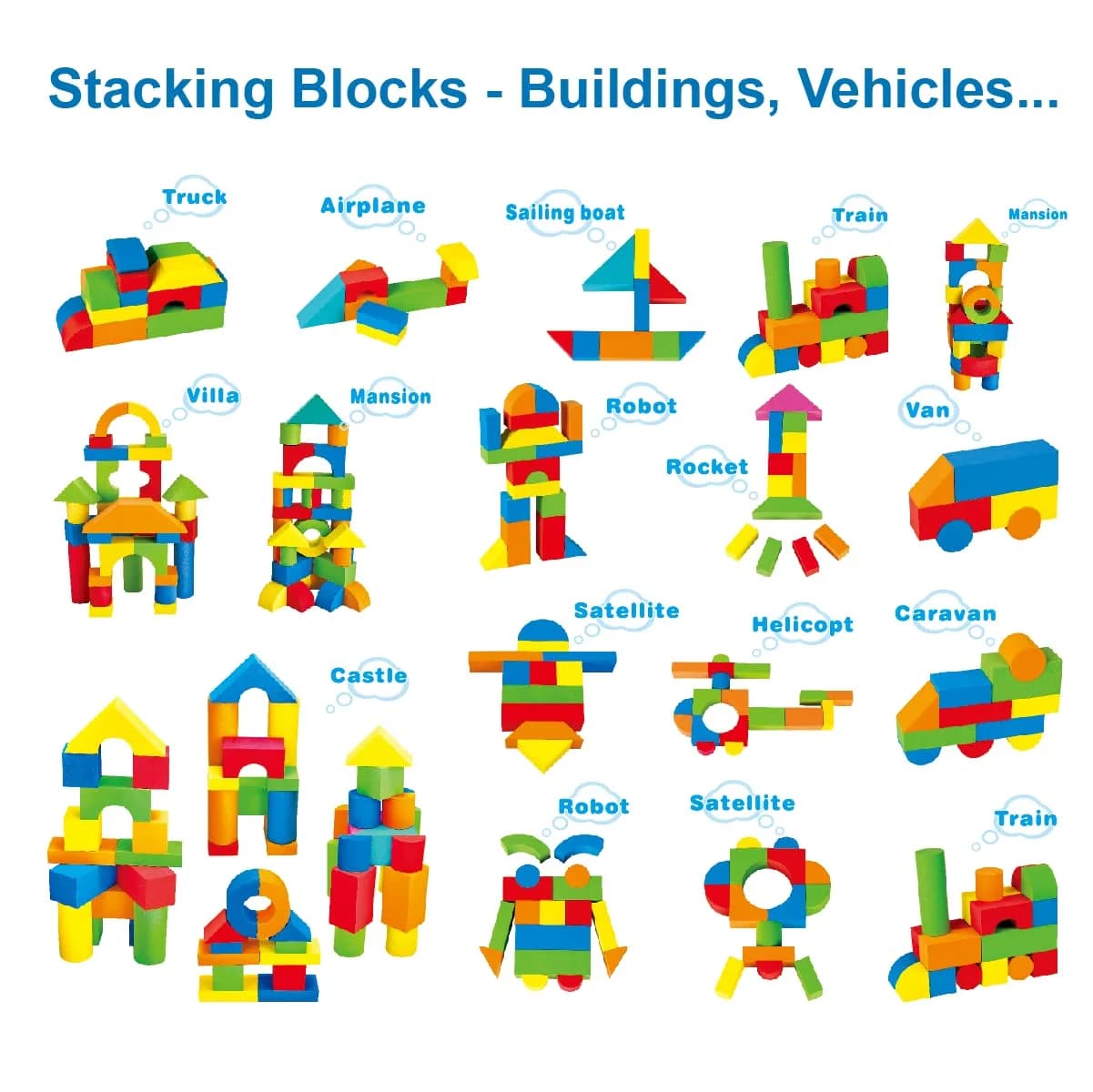 Pairez Toys Foam Building Blocks for Toddlers 2-4, 41PCS EVA Soft Blocks | Non-Toxic & BPA-Free Educational Toy - view 4