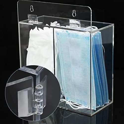 Sliverdew Clear Acrylic Small Hinges 35x25mm (12 Pcs) | Self-Adhesive Continuous Hinge for Cabinets & Crafts thumbnail 5