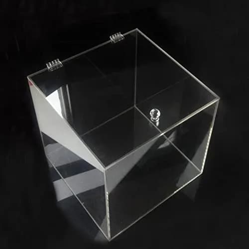 Sliverdew Clear Acrylic Small Hinges 35x25mm (12 Pcs) | Self-Adhesive Continuous Hinge for Cabinets & Crafts thumbnail 6