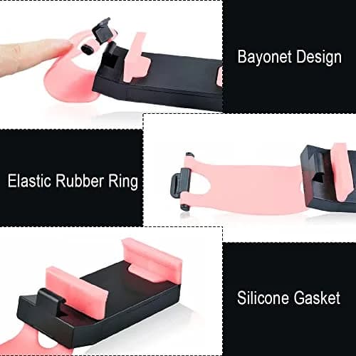 HAOBO Pink Steering Wheel Phone Mount | Portable Electronic Device Mount for iPhone & Samsung thumbnail 4