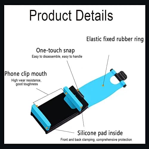 HAOBO Blue Steering Wheel Phone Mount | Fits Phones 55-75mm Wide thumbnail 3