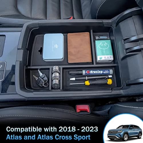 TOPINSTALL Center Console Tray for VW Atlas 2018-2023 | Interior Organizer & Storage thumbnail 6