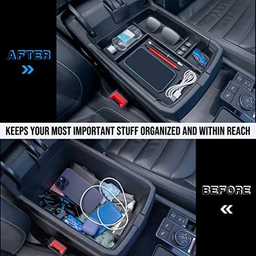 TOPINSTALL Center Console Tray for VW Atlas 2018-2023 | Interior Organizer & Storage thumbnail 2