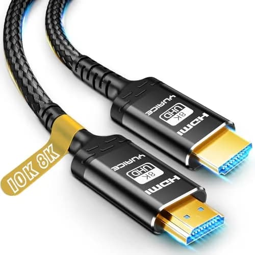 Yuaice 10K 8K 4K HDMI 2.1 Cable 10FT/3M | Ultra High Speed 48Gbps Braided Cord with 8K@60Hz & 4K@120Hz thumbnail 1