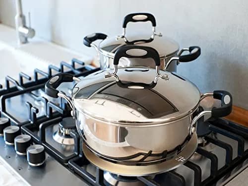 Grourarty 11-inch Heat Diffuser Plate with Handle | Induction Cooktop Converter for Even Cooking thumbnail 6