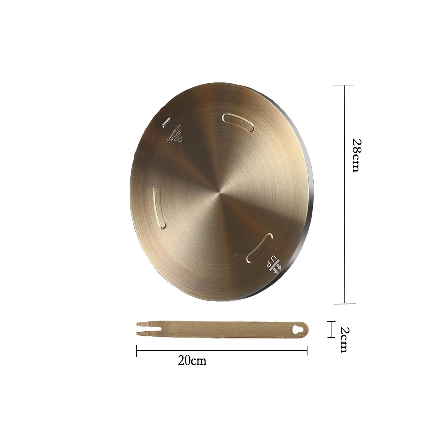 Grourarty 11-inch Heat Diffuser Plate with Handle | Induction Cooktop Converter for Even Cooking - view 2