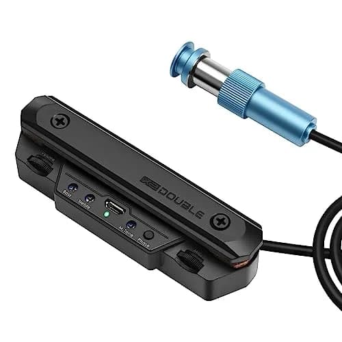 SUNYIN Acoustic Guitar Pickup Rechargeable Active Soundhole Adjustable Magnetic Coil thumbnail 1