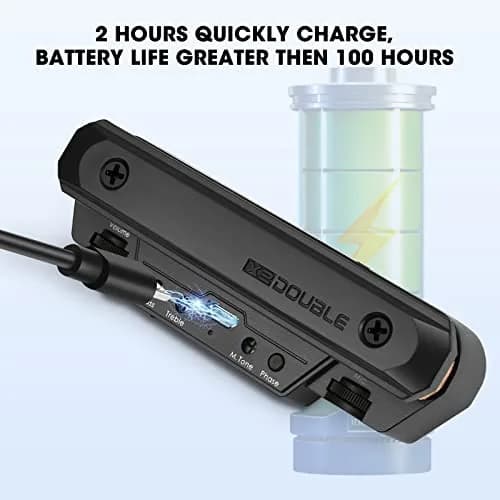 SUNYIN Acoustic Guitar Pickup Rechargeable Active Soundhole Adjustable Magnetic Coil thumbnail 5