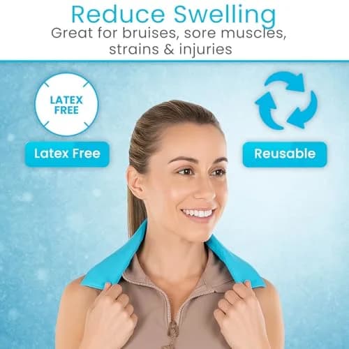 Arctic Flex Neck Ice Pack - Cold Compress Shoulder Therapy Wrap - Cool thumbnail 8