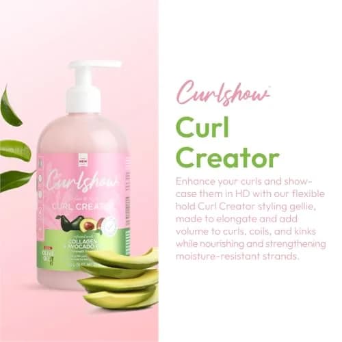 ORS Curlshow Curl Creator Gel, 16 oz | Collagen & Avocado Oil for Strength & Length thumbnail 2