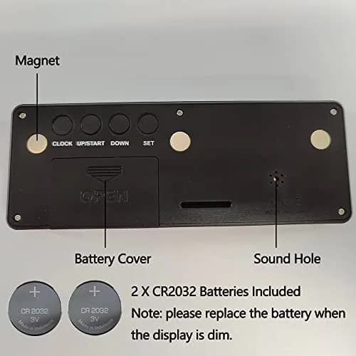 MOSTRUST Digital Countdown Days Timer, Black | Large LCD Screen, 999 Days Support, Easy Setup thumbnail 6