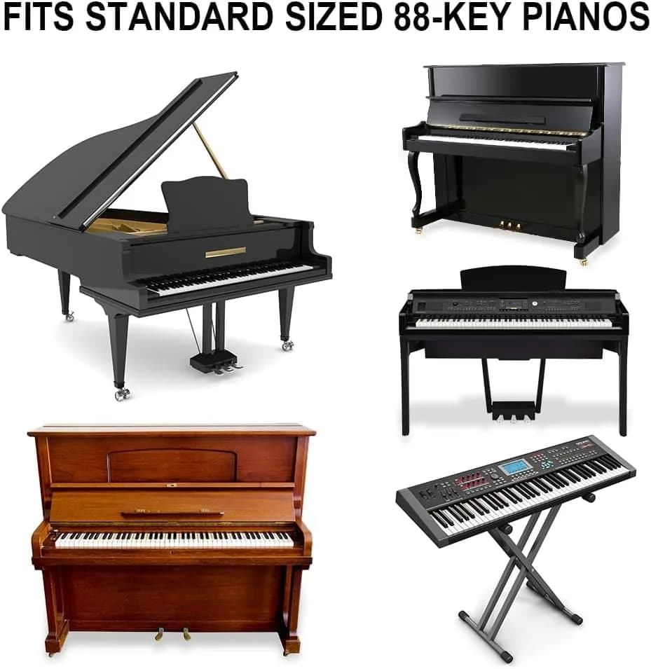 GICUNK Piano Keyboard Stickers for 88 Keys | Removable Silicone Note Labels for Beginners thumbnail 7