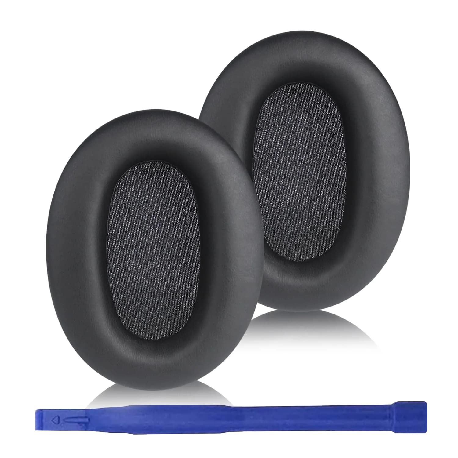 Adhiper Mesh Ear Pads for Sony WH-CH720N WH-CH710N, Black & Purple Edition | Breathable Comfort & Enhanced Sound — Black