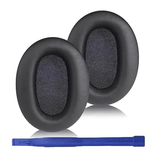 Adhiper Black Replacement Ear Pads for Sony WH-CH720N, WH-CH710N Headphones | Soft Protein Leather & Memory Foam thumbnail 1