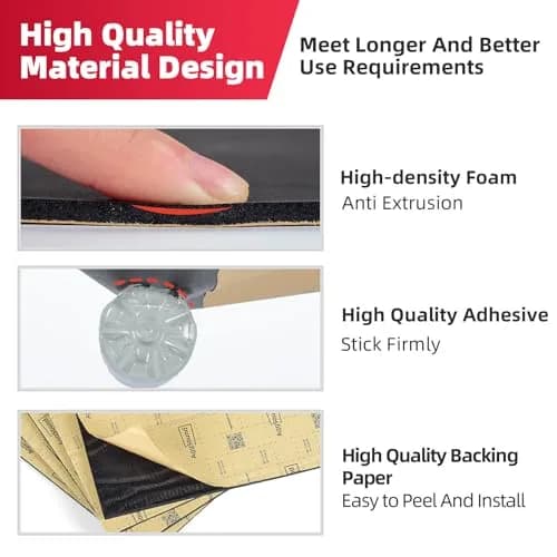AggSound 157mil 6sqft Car Sound Deadening Mat | Blocks 98% Heat, Reduces Road Noise thumbnail 5