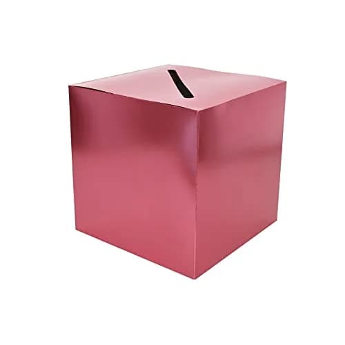 Beistle Rose Gold Foil Card Box Holder | 22.86 cm (9 inches) Square thumbnail 1