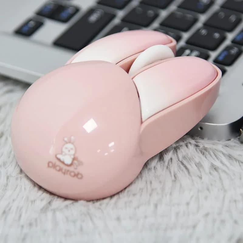 Lomiluskr Pink Bunny Wireless Mouse | Cute, Silent, 1200 DPI, 2.4G Wireless for Girls & Kids thumbnail 12