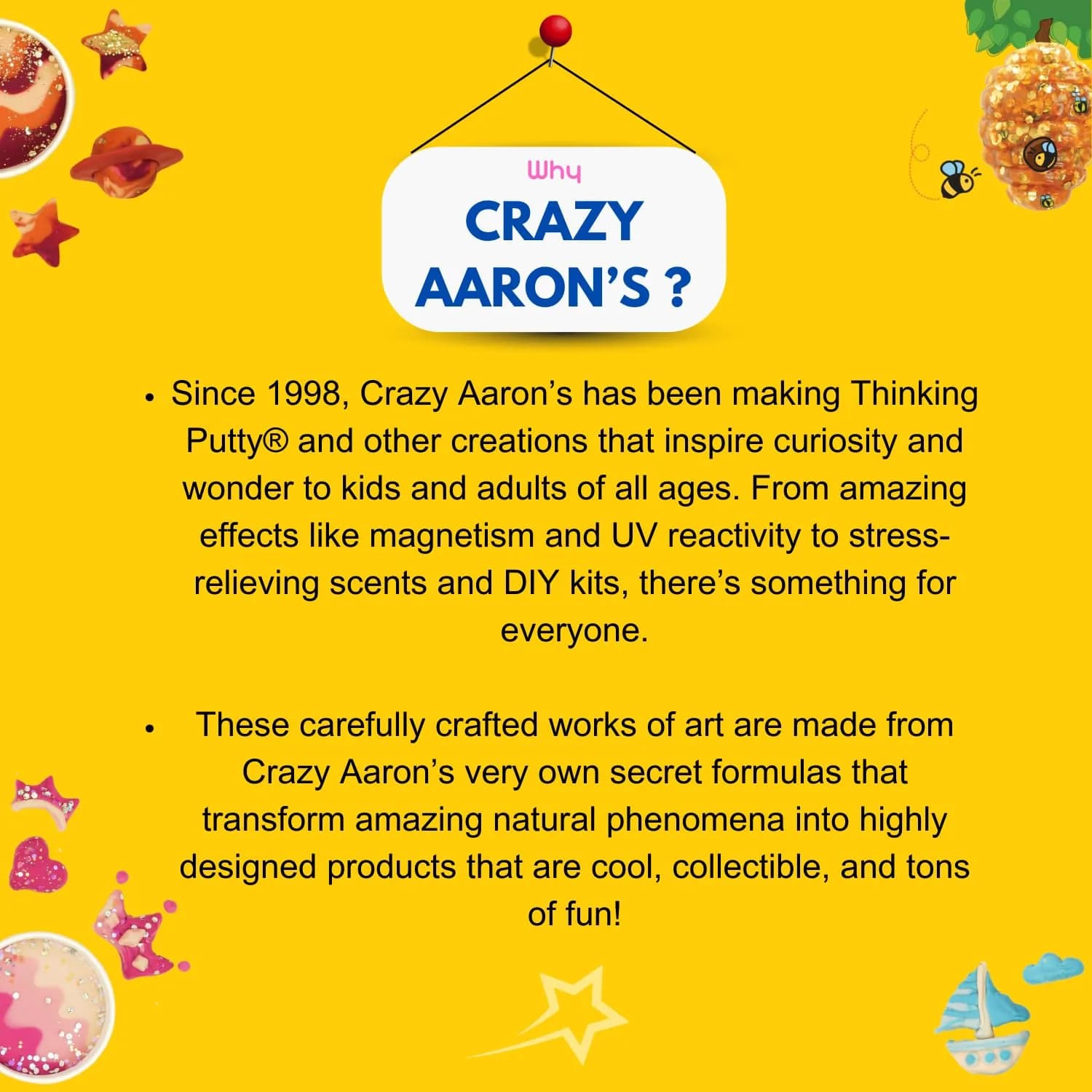 Crazy Aaron's Thinking Putty - Gnome Home - Multi-Color Sensory Putty 4" Tin | Creative Stress Relief Toy for Kids & Adults thumbnail 8