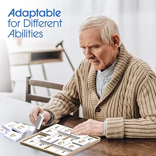 Keeping Busy Sudoku Dementia Activities for Seniors | Alzheimer Products for Elderly Patients | Fun Memory Game Toy & Cognitive Brain Puzzle for Senior Citizens w/Memory Loss or Alzheimers thumbnail 7