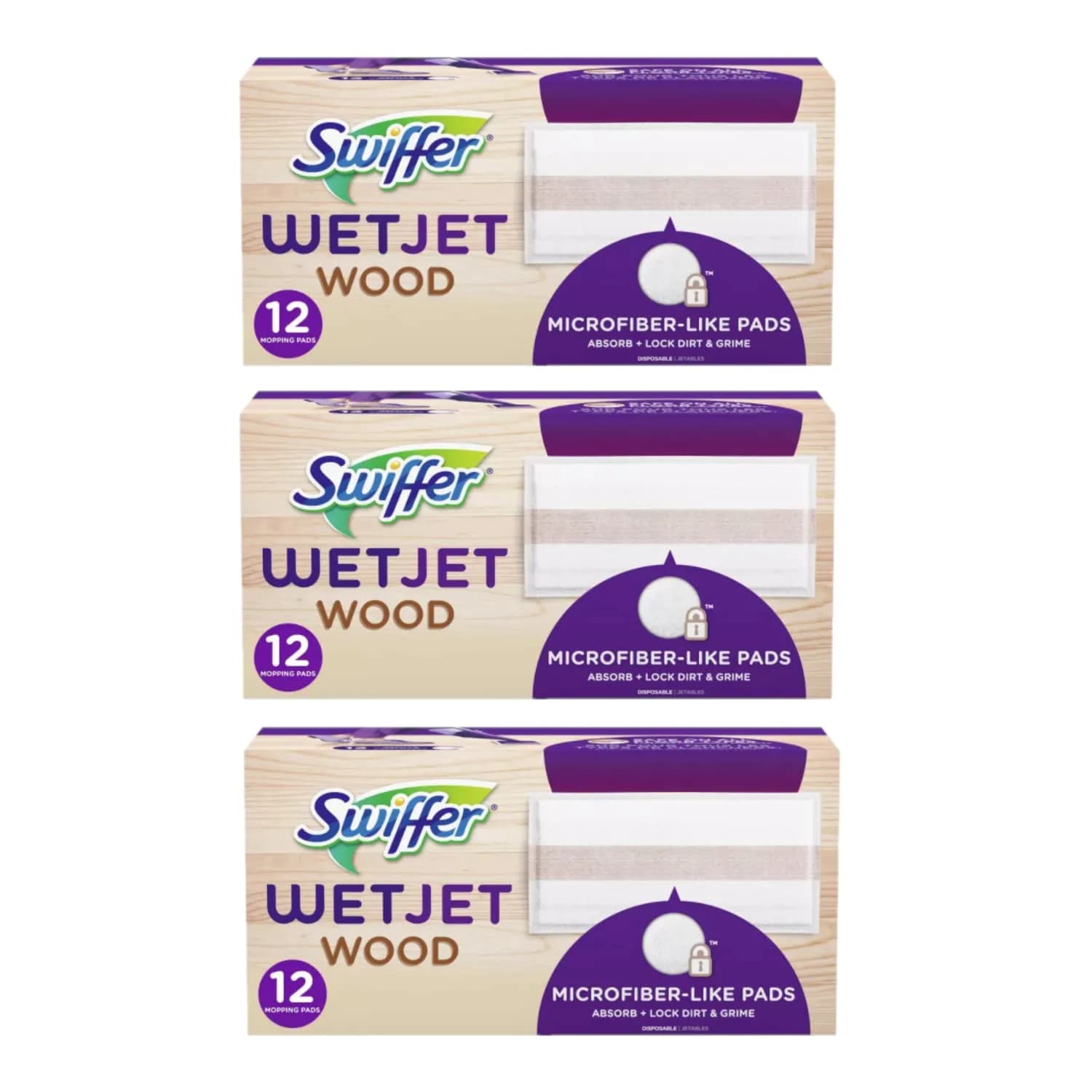 Swiffer WetJet Wood Mopping Pad Refills - 36 Count | USA Imported for Indian Homes - main product image