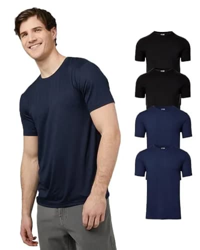32 Degrees Men's 4 Pack Cool Classic Crewneck T-Shirt | Anti-Odor, Quick Drying, 4-Way Stretch, XX-Large thumbnail 1