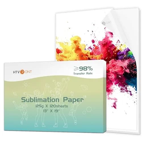 HTVRONT Sublimation Paper 13x19 Inch | 120 Sheets for T-shirts, Mugs & More thumbnail 1