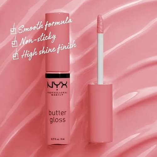 NYX PROFESSIONAL MAKEUP Butter Gloss, Tiramisu Brown (Pack of 2) | Non-Sticky, Sheer-Medium Coverage thumbnail 2