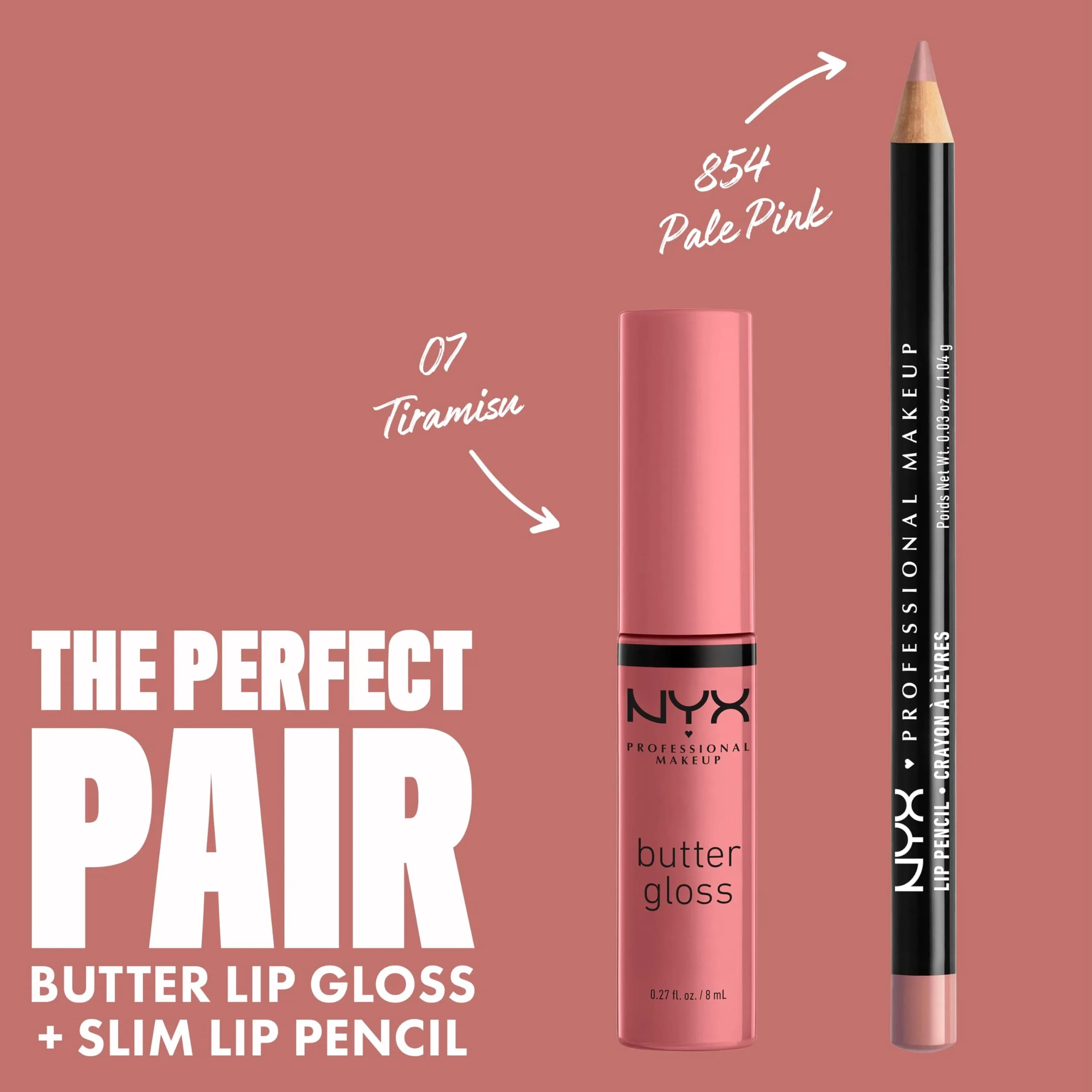 NYX PROFESSIONAL MAKEUP Butter Gloss, Tiramisu Brown (Pack of 2) | Non-Sticky, Sheer-Medium Coverage - view 4