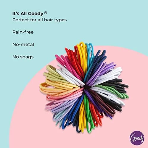 Goody Kids Ouchless Elastic Hair Ties, 40 Count (Pack of 2) | No-Snag, Pain-Free Ponytail Holders for All Hair Types thumbnail 4