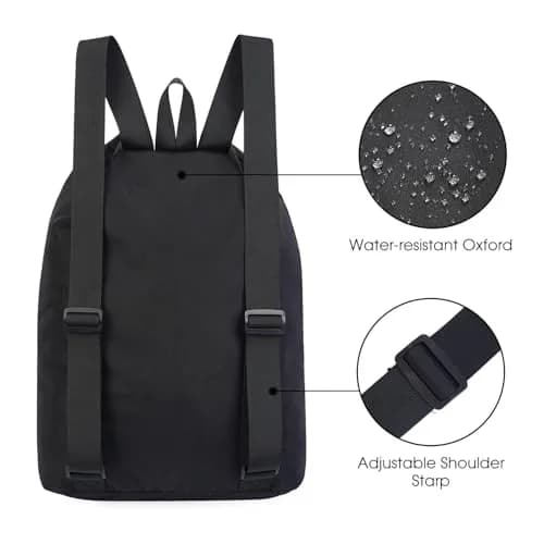 WANDF Mesh Swim Backpack for Swimmers, Breathable Beach Bag (M,Black) | Large Capacity & Quick Dry thumbnail 4