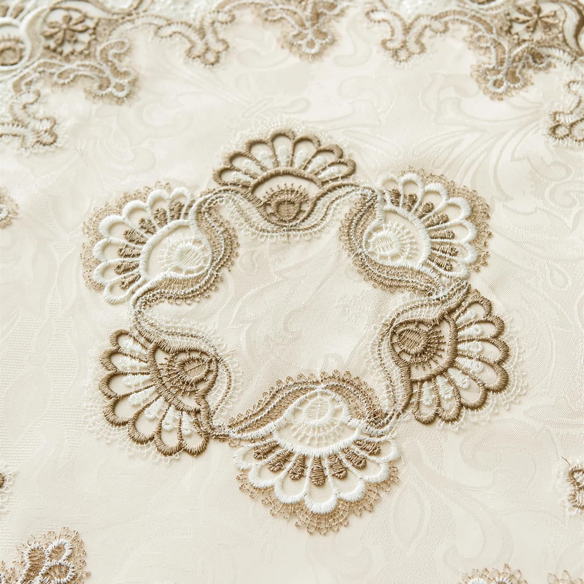 mylacerhome Lace Round Tablecloth Doily 60 cm (24 inch) | Elegant Embroidery for Parties & Tables - view 7